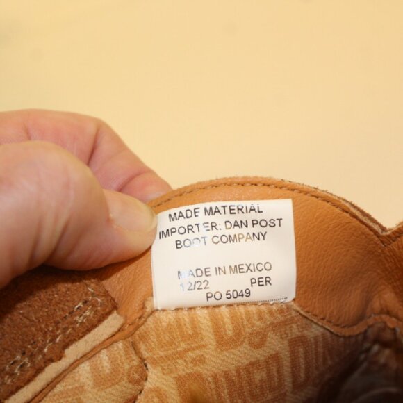 Dingo Rose Gold Rhinestone Leather Boot - Picture 4 of 9